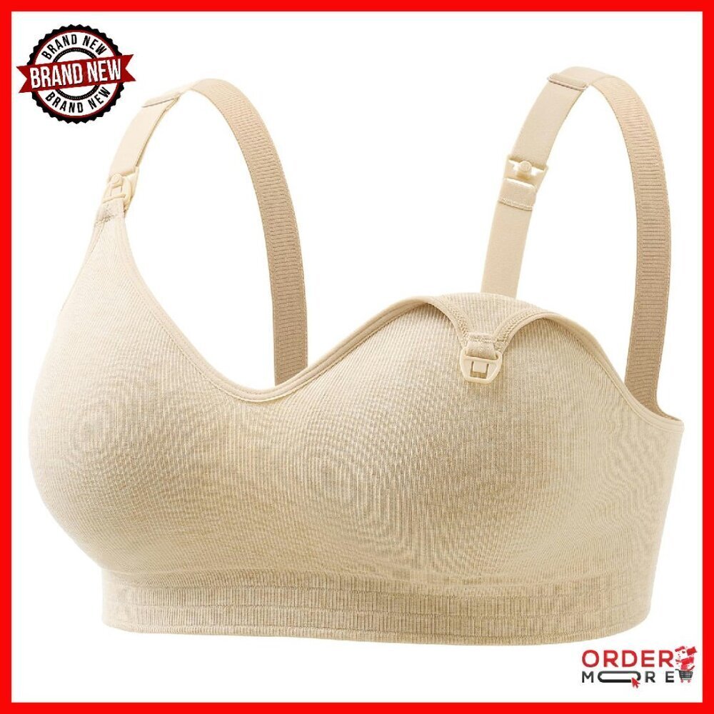 Soft Cotton Seamless Nursing Bra Wireless Maternity